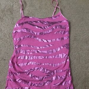 Pink Striped Aero Tank